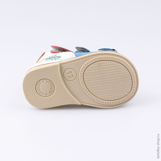 022086-22 Туфли летние для мальчики син-бел-кра фото №3