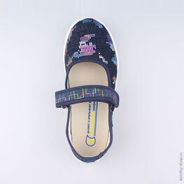 631071-11 Кеды для девочки светло-синий фото №4