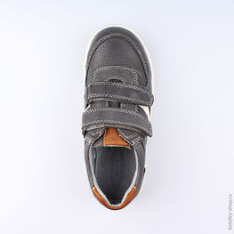 532150-21 Полуботинки для мальчики серый фото №4