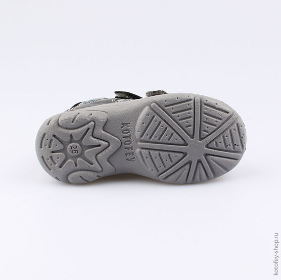 332030-25 Полуботинки для мальчики сер-син фото №3