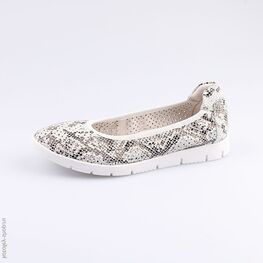 732188-21 Туфли для девочки бел-сер