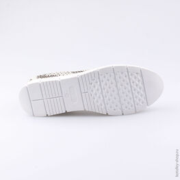 732188-21 Туфли для девочки бел-сер фото №3