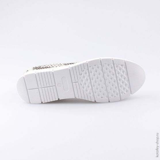 732188-21 Туфли для девочки бел-сер фото №3