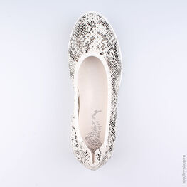 732188-21 Туфли для девочки бел-сер фото №4