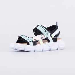 724028-16 Пляжные сандалии на липучках для девочки-подростка для девочки разноцветный