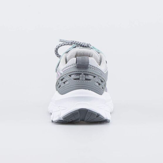 344523-11 Серые кроссовки для девочки для девочки серый + розовый фото №5