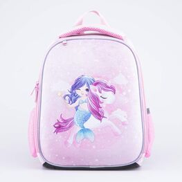 02804242-40 Рюкзак школьный розовый Русалка для девочки розовый