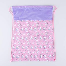02808063-20 Мешок для сменной обуви Кошки-Единорожки для девочки розовый