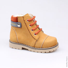 052111-26 Ботинки для мальчики бежевый фото №2