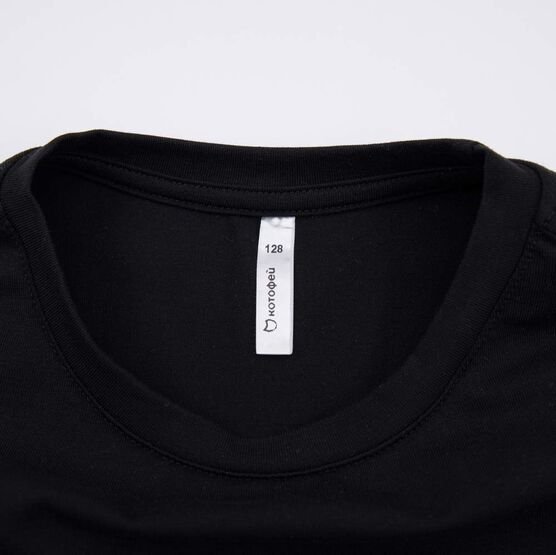 07702035-41 Футболка оверсайз для мальчика черный для мальчики черный фото №3