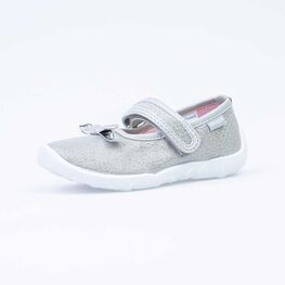 431154-11 Текстильная обувь для девочки серебрист.