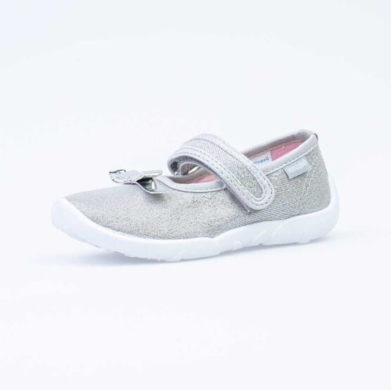 431154-11 Текстильная обувь для девочки серебрист.
