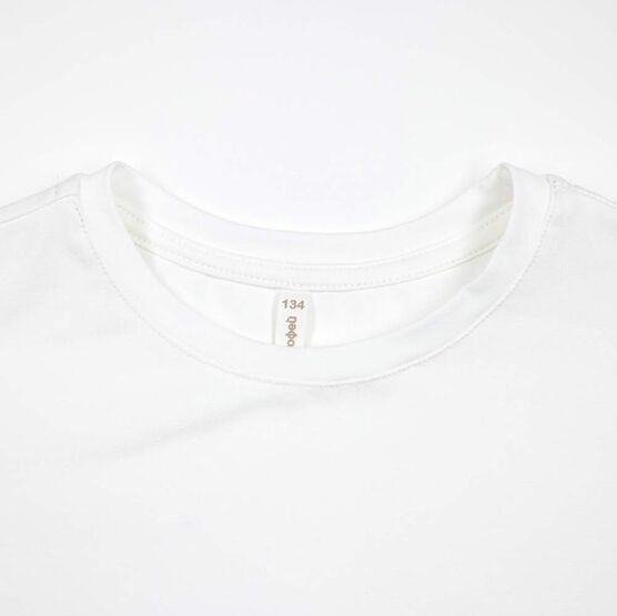 07702048-40 Футболка удлиненная бежевый для универсальные бежевый фото №4