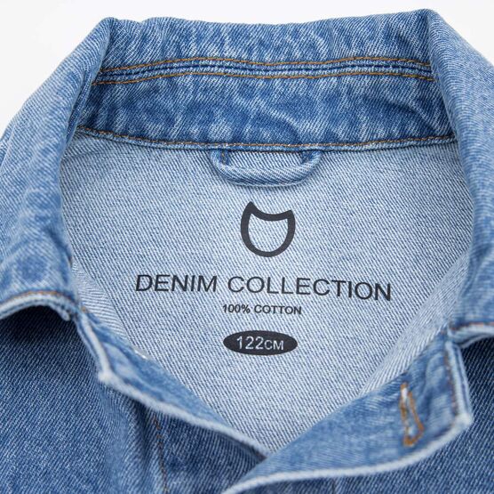 07705001-40 Джинсовая куртка для мальчика синий для мальчики синий фото №3