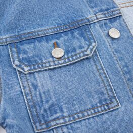 07705001-40 Джинсовая куртка для мальчика синий для мальчики синий фото №4