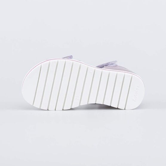 322185-21 Кожаные босоножки для девочки Бабочка для девочки сиреневый фото №3