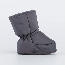 001107-46 Теплые меховые пинетки на липучке для мальчики синий + серый фото №2