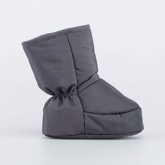 001107-46 Теплые меховые пинетки на липучке для мальчики синий + серый фото №2