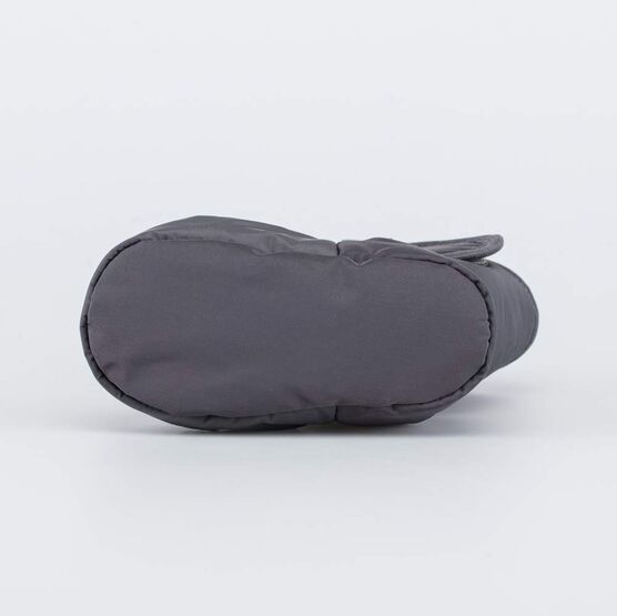 001107-46 Теплые меховые пинетки на липучке для мальчики синий + серый фото №3