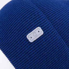 07711679-40 Тонкая шапка с отворотом для мальчика темно-синий для мальчики темно-синий фото №3