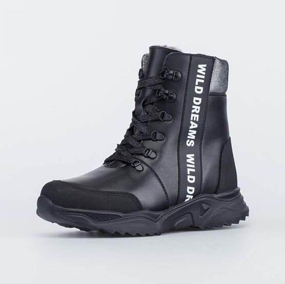 452126-53 Зимние ботинки на молнии для девочки для девочки черный