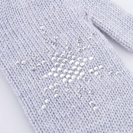 07822210-40 Варежки детские однослойные св.серый для девочки св.серый фото №3