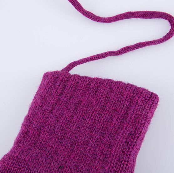 07822227-40 Перчатки детские двухслойные фуксия для девочки фуксия фото №2