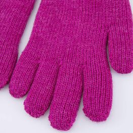 07822245-40 Перчатки детские двухслойные фуксия для девочки фуксия фото №2