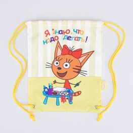 02808201-40 Мешок для обуви Три кота для девочки разноцветный