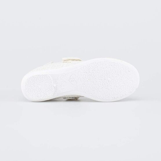 431214-71 Текстильные туфли для девочки Бантик для девочки бежевый фото №3