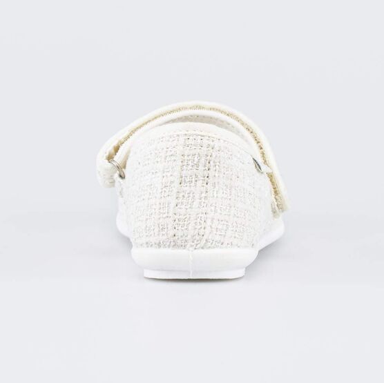 431214-71 Текстильные туфли для девочки Бантик для девочки бежевый фото №5