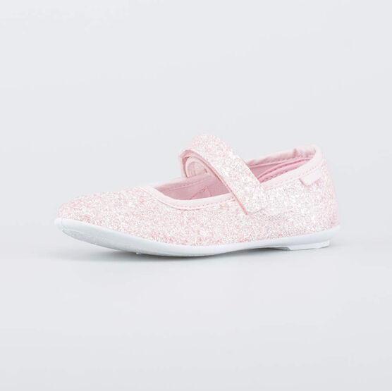 431219-71 Текстильные туфли для девочки Блеск для девочки розовый