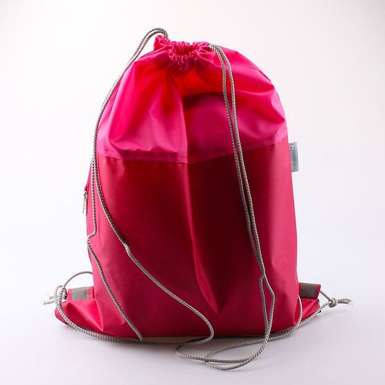 02808074-20 Мешок для сменной обуви Лама для девочки голубой + розовый фото №3