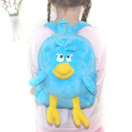 02003066-00 Плюшевый рюкзак Птичка Голубой для универсальные голубой фото №4