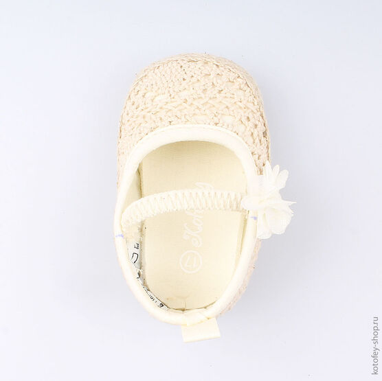 001072-11 Пинетки для девочки бежевый фото №4
