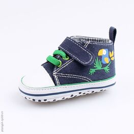 001074-11 Пинетки для мальчики син-зел