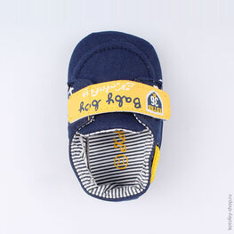 001075-11 Пинетки для мальчики син-жел фото №4