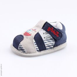 001076-11 Пинетки для мальчики син-сер