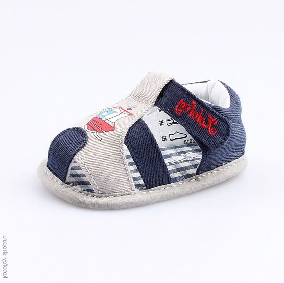 001076-11 Пинетки для мальчики син-сер