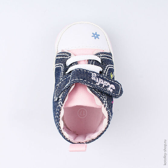 001077-11 Пинетки для девочки син-роз фото №4