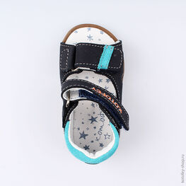 022087-21 Туфли летние для мальчики светло-синий фото №4