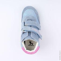 352164-23 Ботинки для девочки гол-роз фото №4