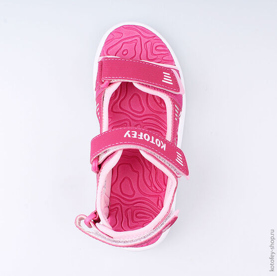 524021-13 Пляжная обувь для девочки роз-фук фото №4