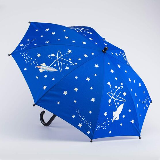 03707092-00 Зонт-трость Ракета синий для мальчики синий