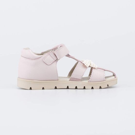 322215-22 Кожаные сандалии с бантиком для девочки розовый фото №2