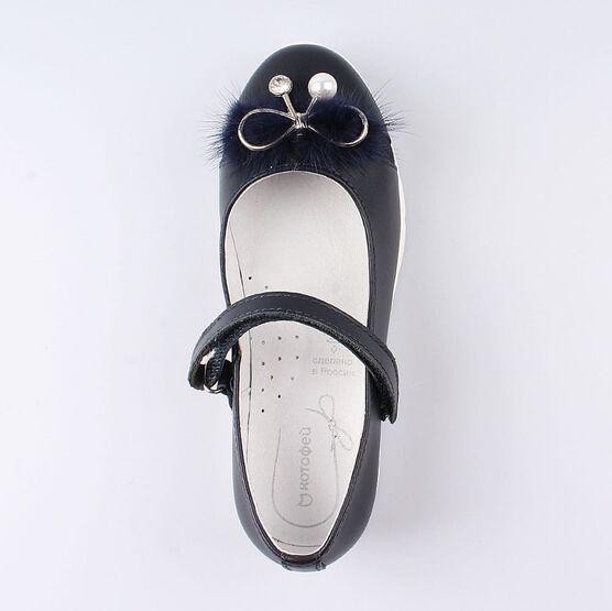 532202-21 Туфли для девочки светло-синий фото №4