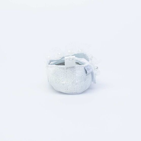 001088-11 Пинетки белые крестильные для девочки белый фото №2