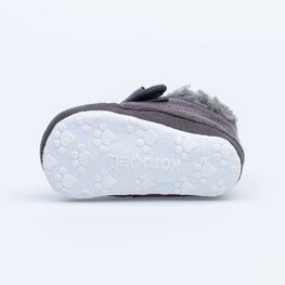 001092-11 Пинетки- ботинки для мальчика для мальчики серый фото №4