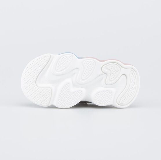 044017-11 Детские кроссовки с софтшелл и светодиодами для девочки серый,розовый фото №3