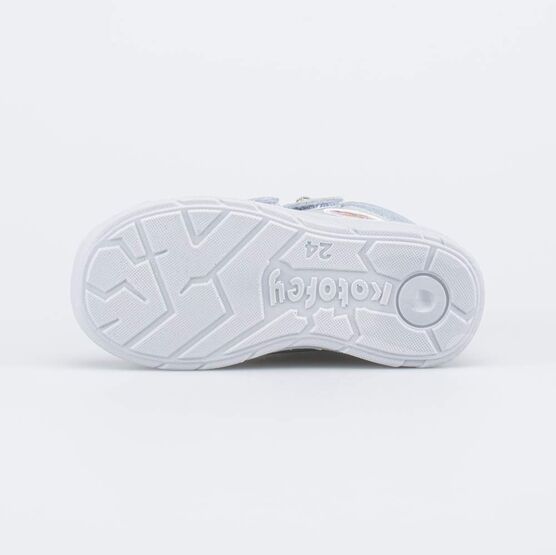 152386-22 Кожаные ботинки Три Кота для девочки серебристый фото №3